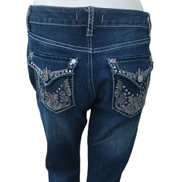 540414.....Nine West Vintage America Bootcut Jeans Size 2, W28" 32"Inseam 7"Rise - Picture 4 of 5